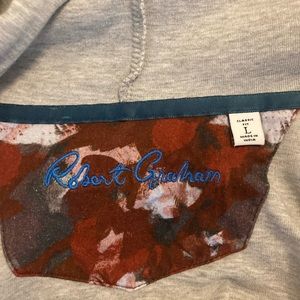 Robert Graham zip up hoodie size Large